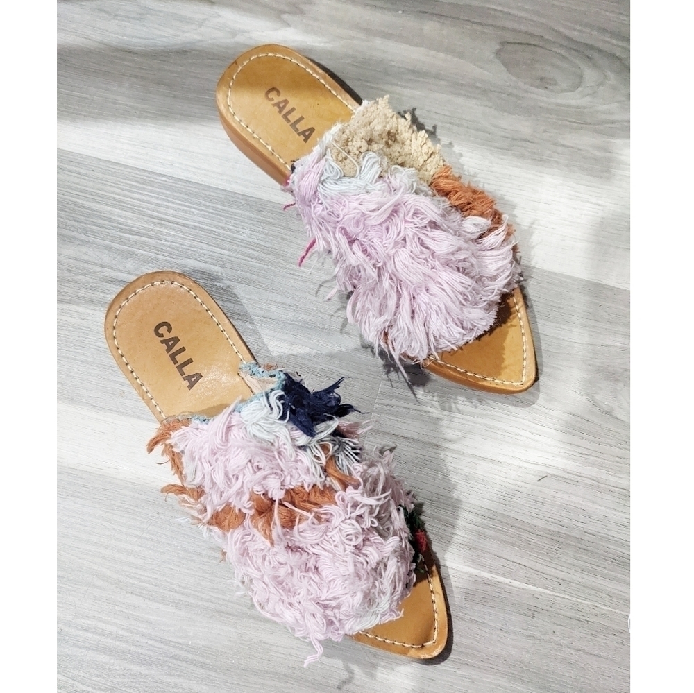 Calla Paris | Moki Open-Toe Babouches (Size 8)